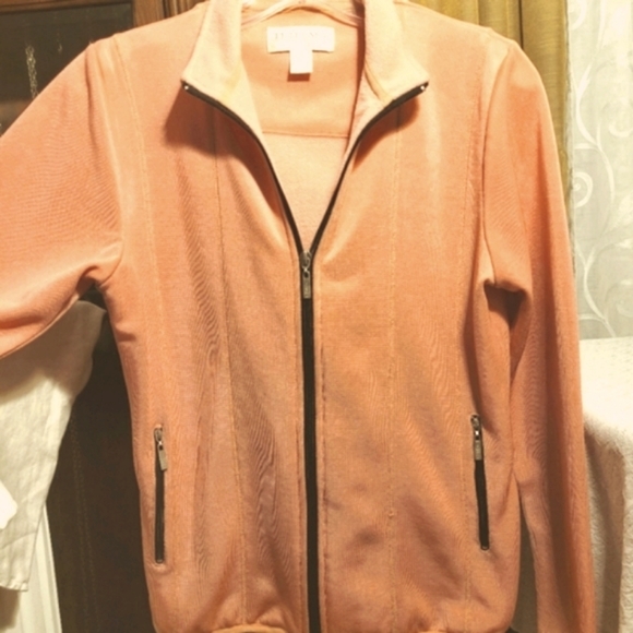 Tehama Full Zip Jacket Silky Fleece Lined Fresh Melon Color Size Small 🍑 - Picture 4 of 6